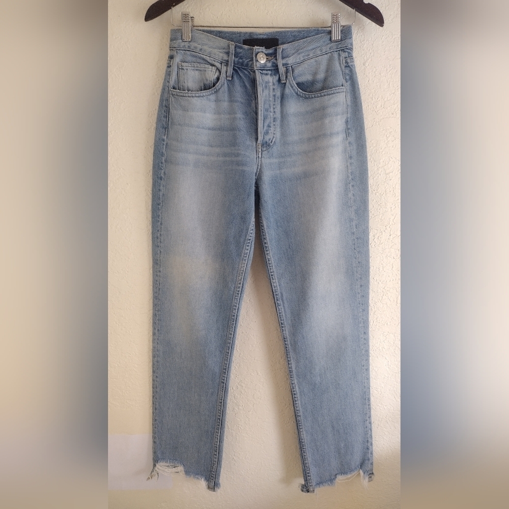 3x1 NYC Made Here Light Blue Ankle Distressed Denim Jeans